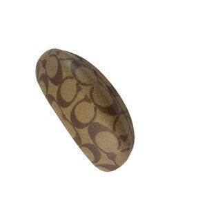Coach Eyeglass Case Hard Shell Logo Print Sunglasses Holder Accessory